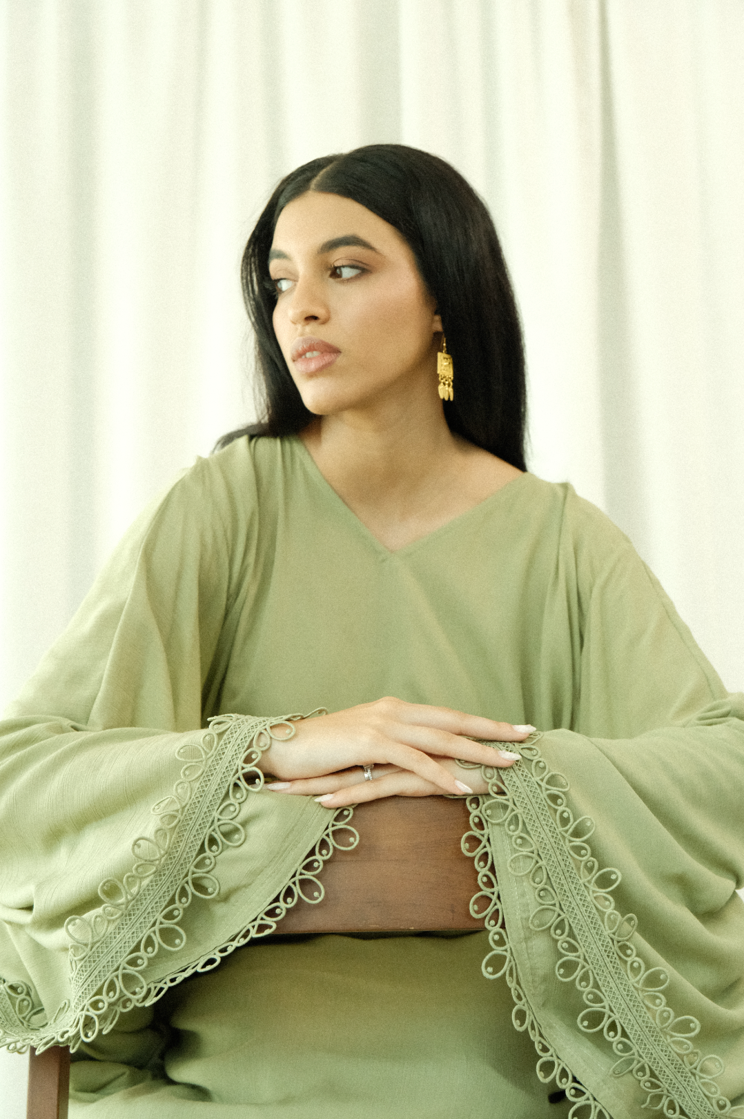 Kiki thobe in sage