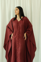 Sama thobe in burgandy